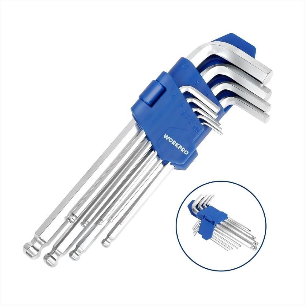 WORKPRO WP202533 1/4'’ 3/8’’ 1/2'’ 123 Parça Cr-V Metrik Ağır Hizmet Lokma ve Kombine Anahtar Takımı
