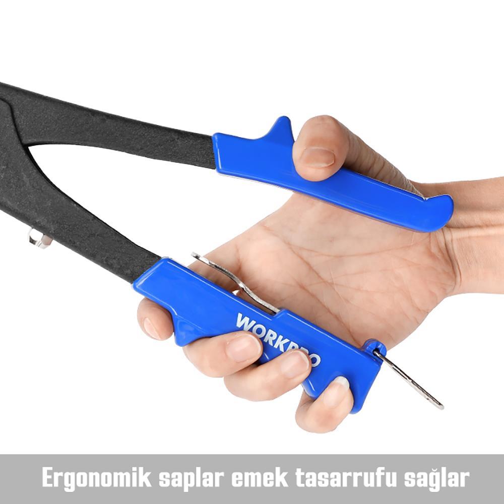 WORKPRO WP225005 4 IN 1 2.4-4.8mm Profesyonel Perçin Tabancası
