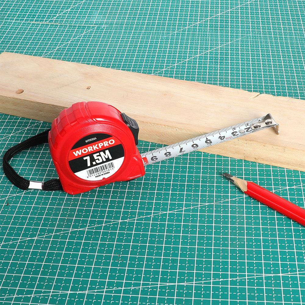 WORKPRO WP261004 7,5Mx25mm Beyaz Çelik Şerit Metre 