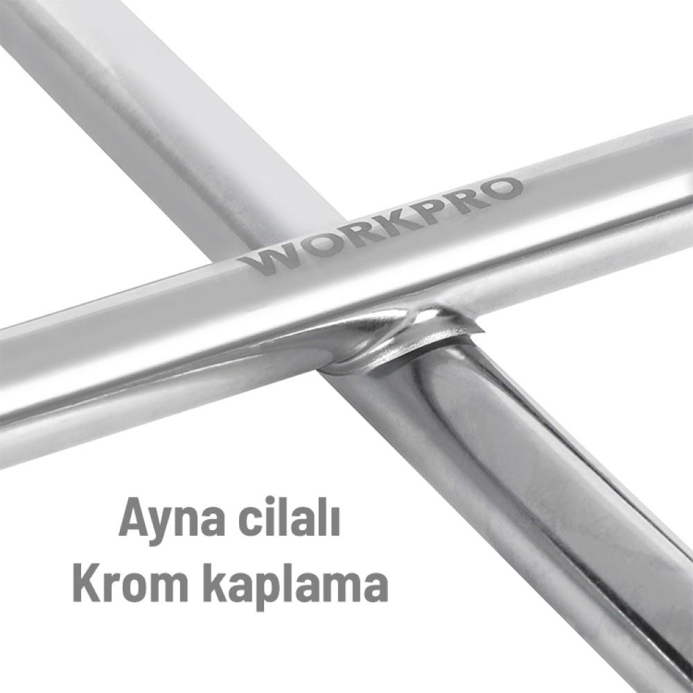 WORKPRO WP314005 17 19 21 23 Cr-V 400mm 4 Kollu Profesyonel Bijon Anahtarı