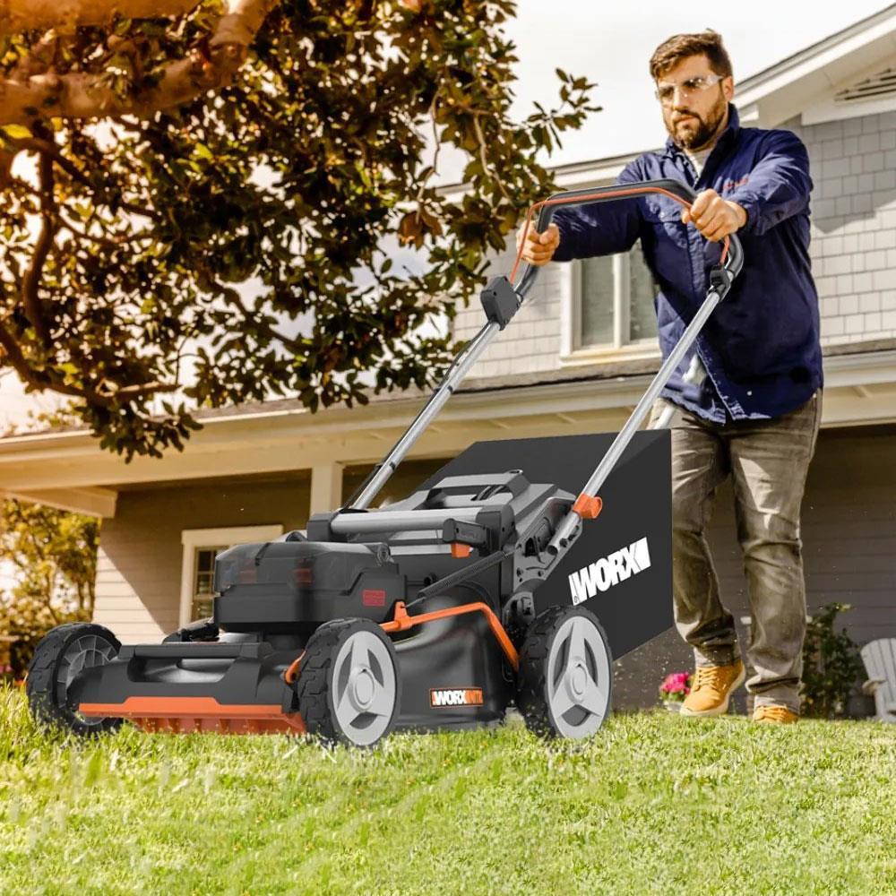 WORX WG748E 40Volt 4.0Ah. Li-ion 46CM Profesyonel Kömürsüz Şarjlı Çim Biçme 