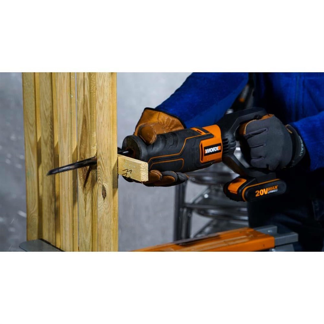 WORX WX500 20Volt 2.0Ah. Li-ion Profesyonel Tilki Kuyruğu Testere 