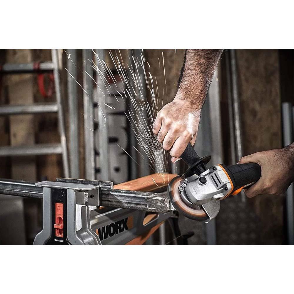 WORX WX812.9C 20Volt 2.0Ah. 125mm Kömürsüz Profesyonel Tek Akülü Şarjlı Avuç Taşlama 