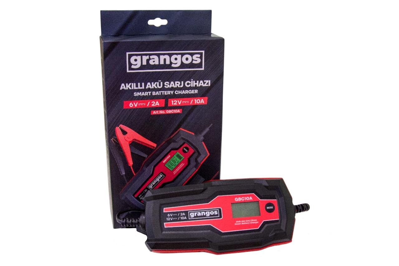 Grangos GBC10A 6V / 12V 180 AH Akıllı Dijital Akü Şarj ve Bakım CihazıGrangosZM_GBC10AAkü Şarj Cihazları-LastikTR.com