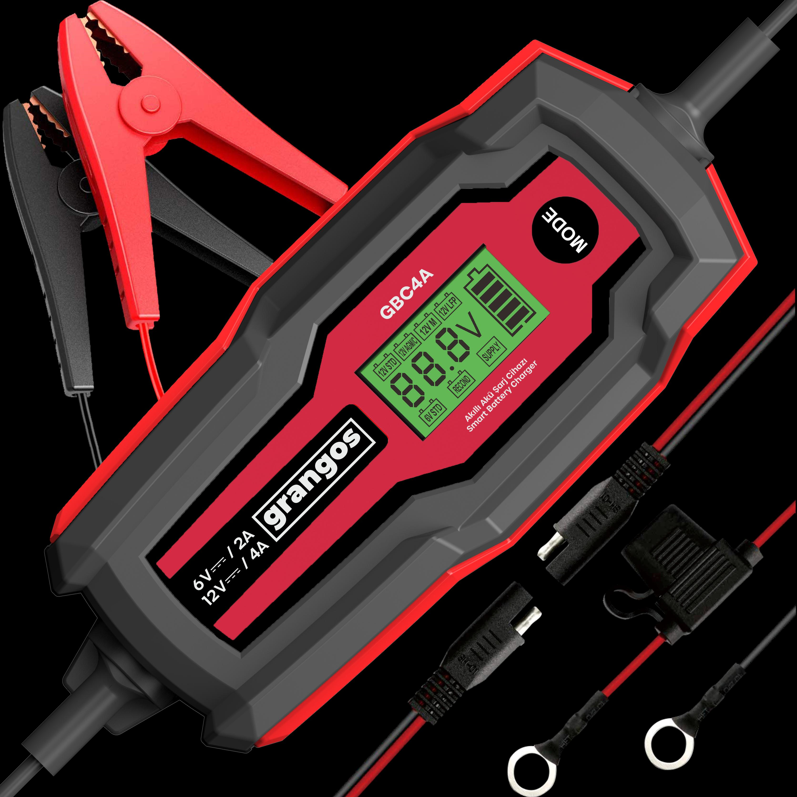 Grangos GBC4A 6V / 12V 70 AH Akıllı Dijital Akü Şarj ve Bakım CihazıGrangosZM_GBC4AAkü Şarj Cihazları-LastikTR.com