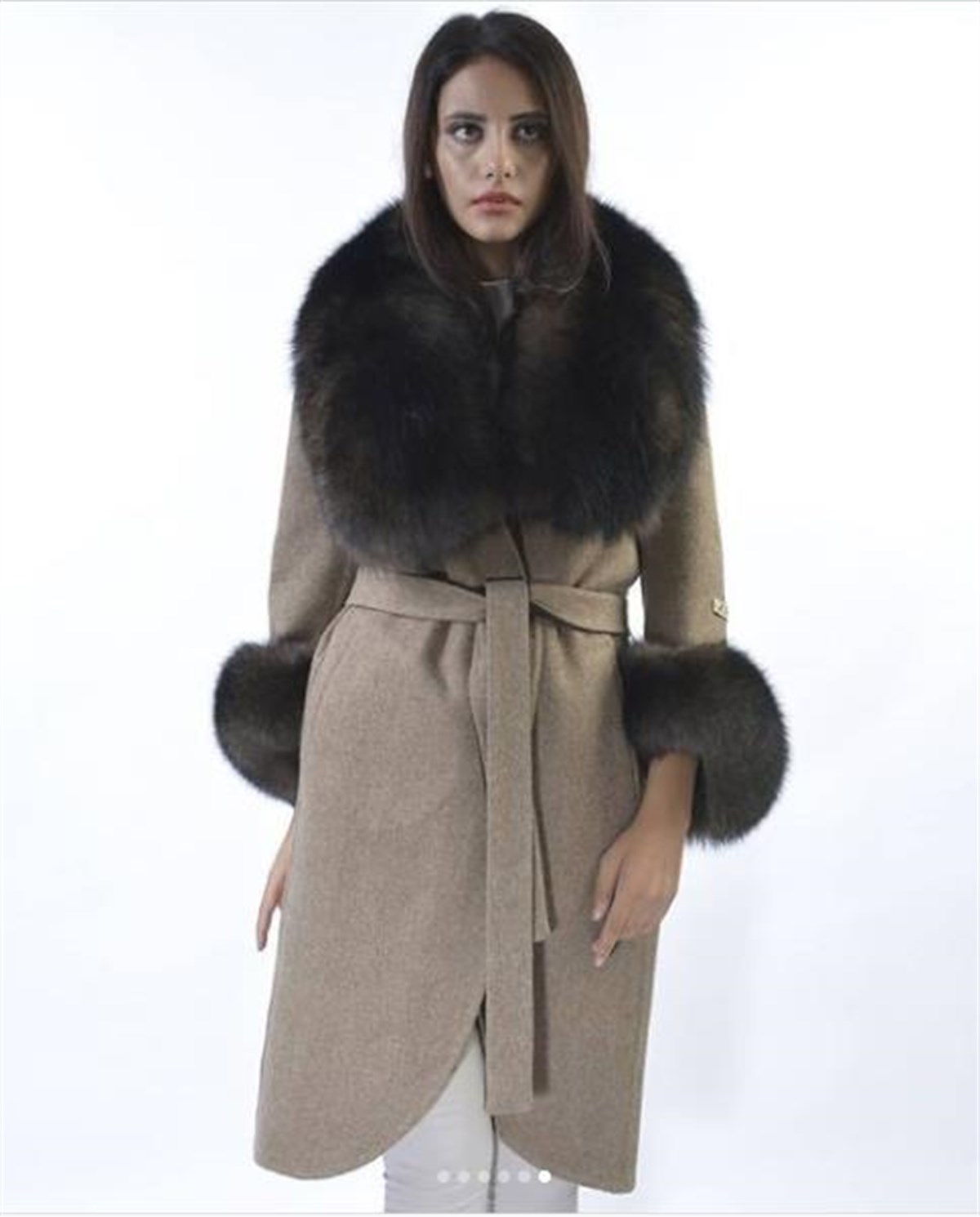 AÇIK KAHVE KADIN KÜRK CEKET MONT  %100 ORİJİNAL DERİ