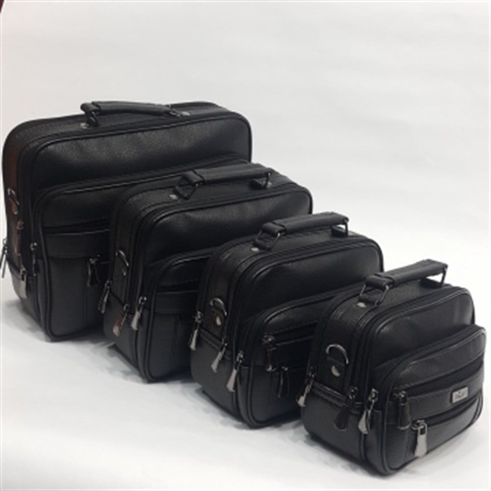 Battal Boy Kasalı Yatay Siyah Renk Erkek El Çantası