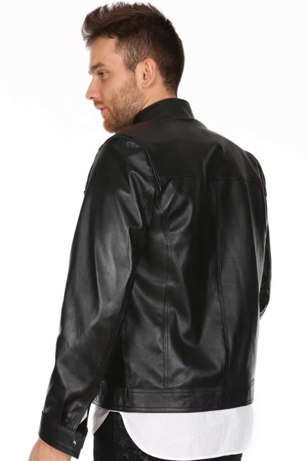 ERKEK BOL KOL DERİ MONT