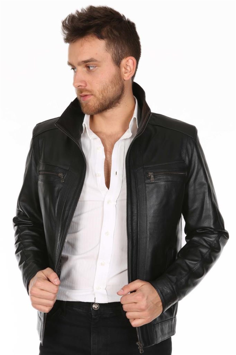 ERKEK CASUAL DERİ MONT