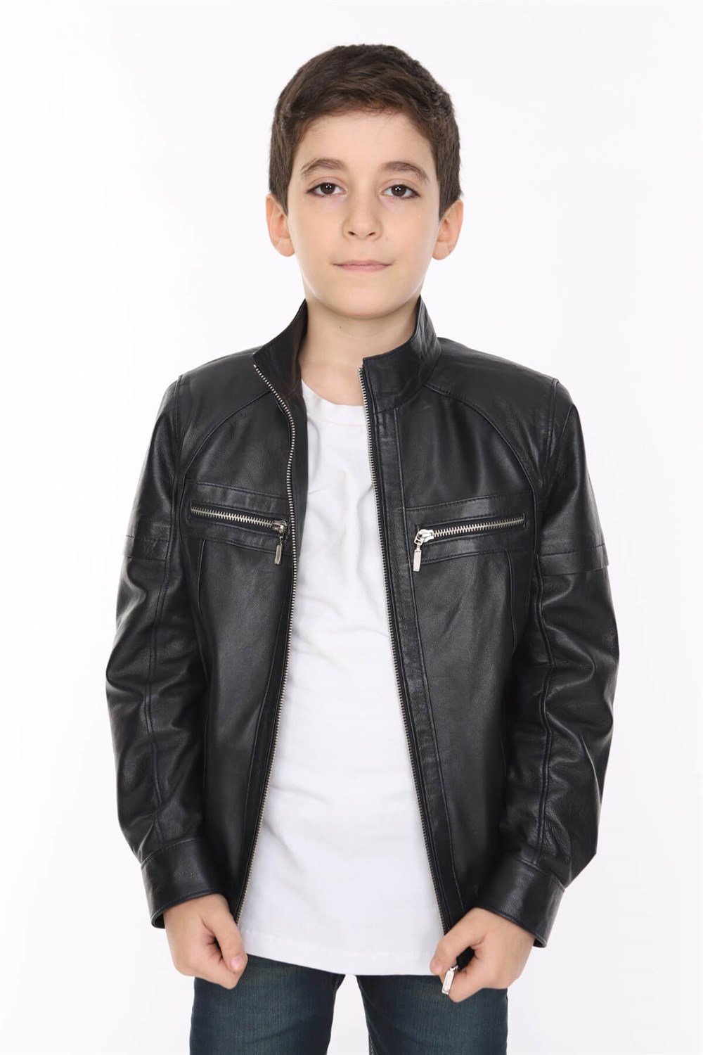 Erkek Çocuk Deri Mont Duncan