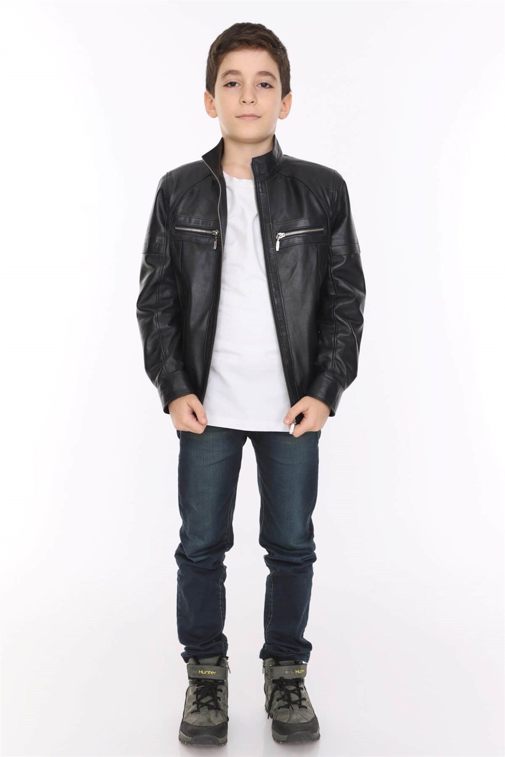 Erkek Çocuk Deri Mont Duncan