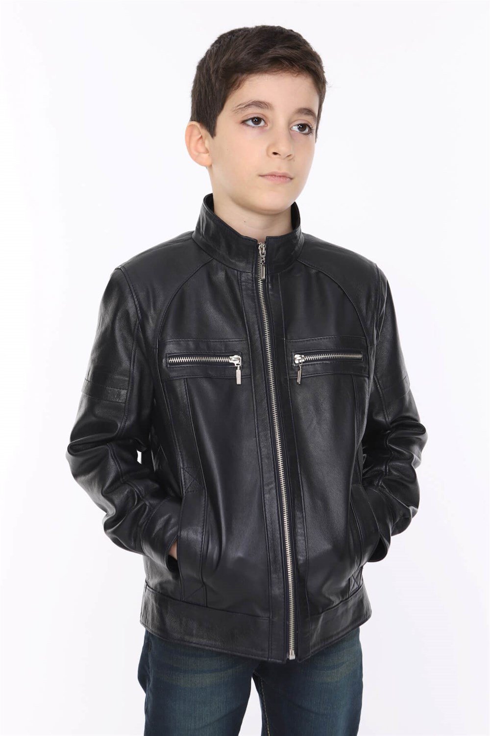 Erkek Çocuk Deri Mont Duncan