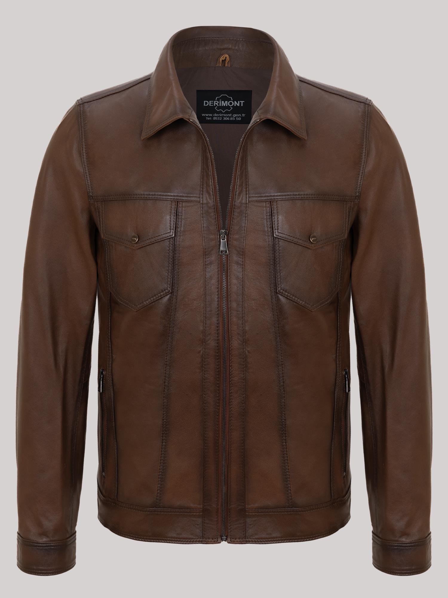 Erkek Deri Mont Kod-EM02012