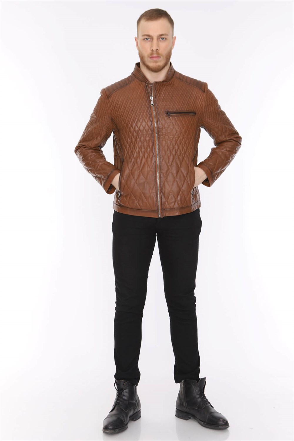 Erkek Deri Mont Taba Eclipse