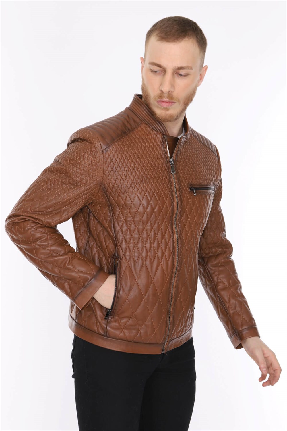 Erkek Deri Mont Taba Eclipse