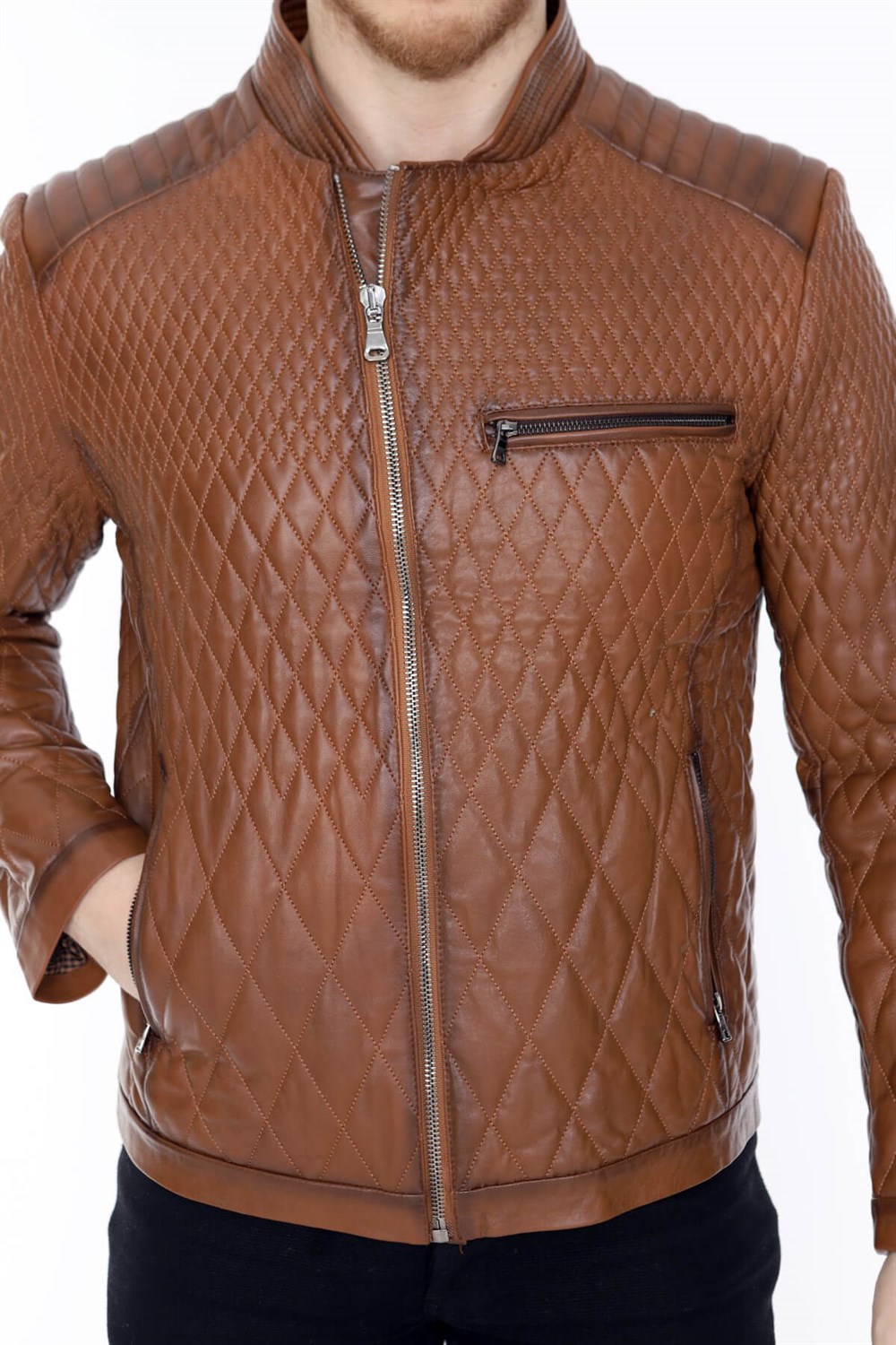 Erkek Deri Mont Taba Eclipse