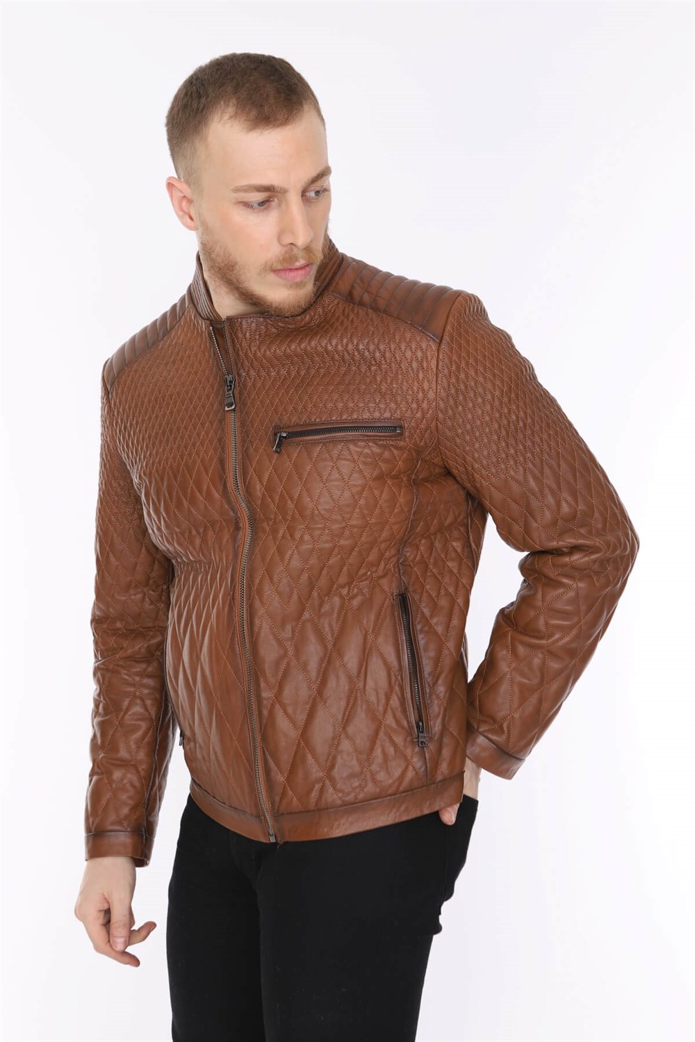 Erkek Deri Mont Taba Eclipse