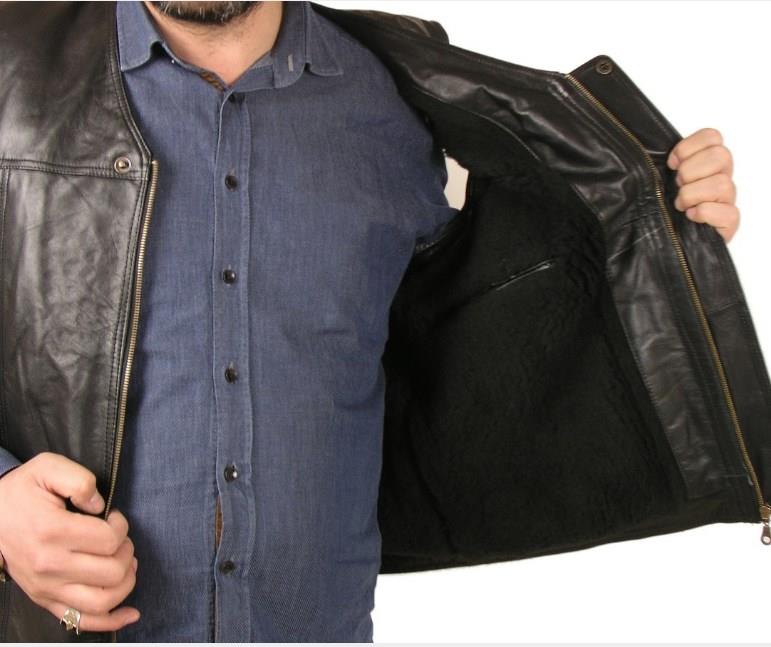 Erkek deri yelek E-VEYS