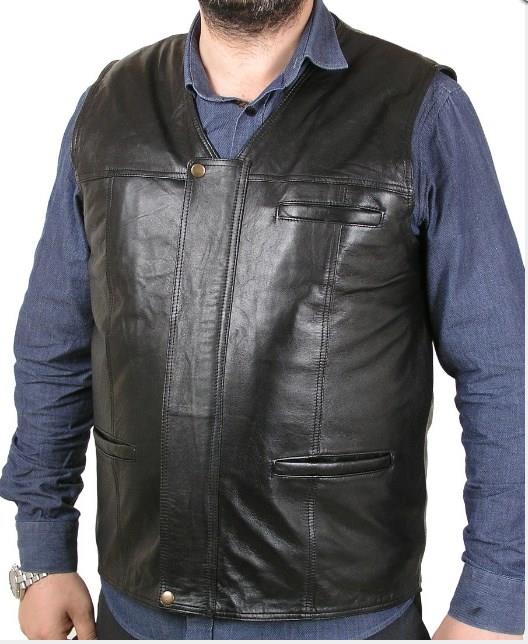 Erkek deri yelek E-VEYS