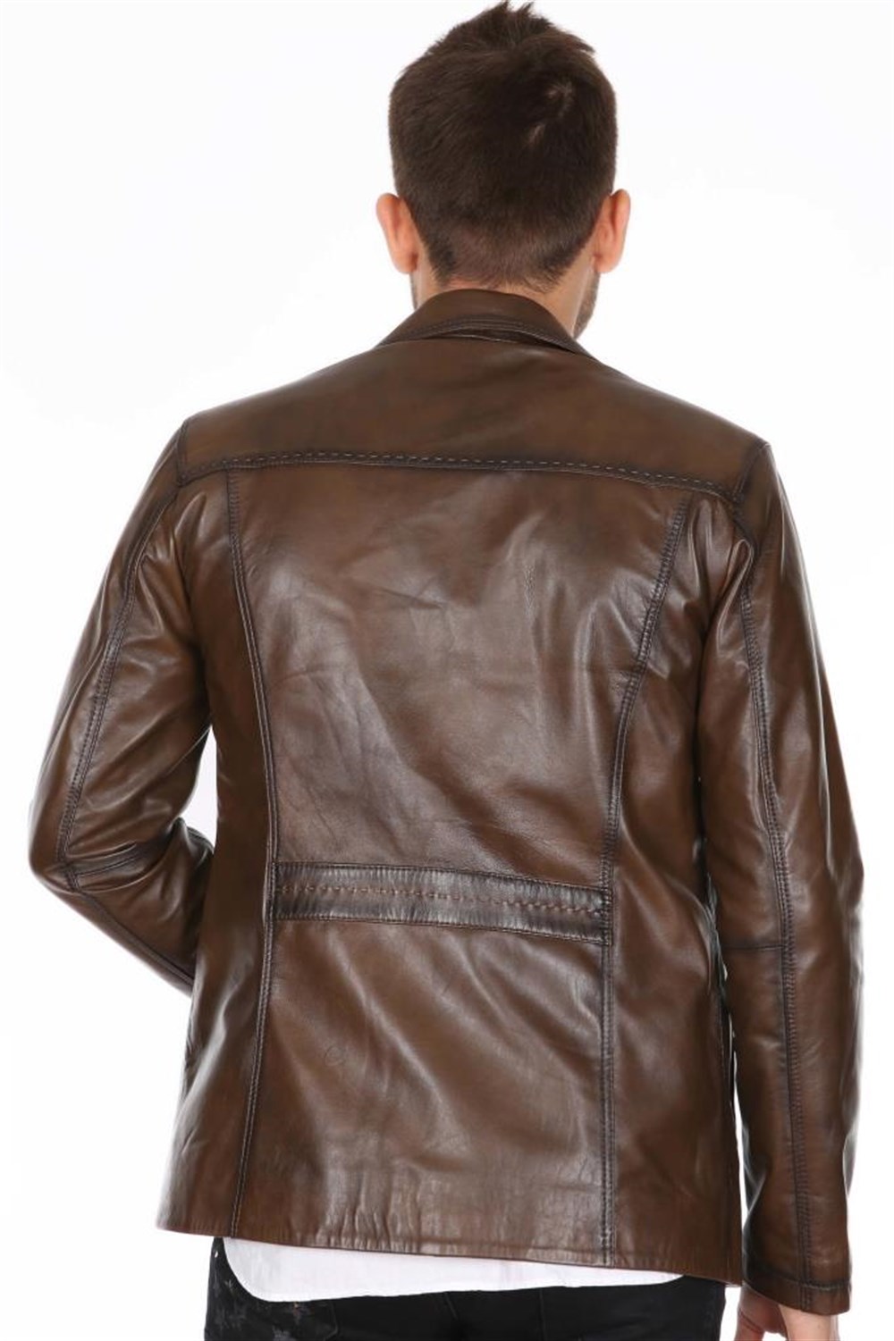 ERKEK JACK CASUAL DERİ MONT