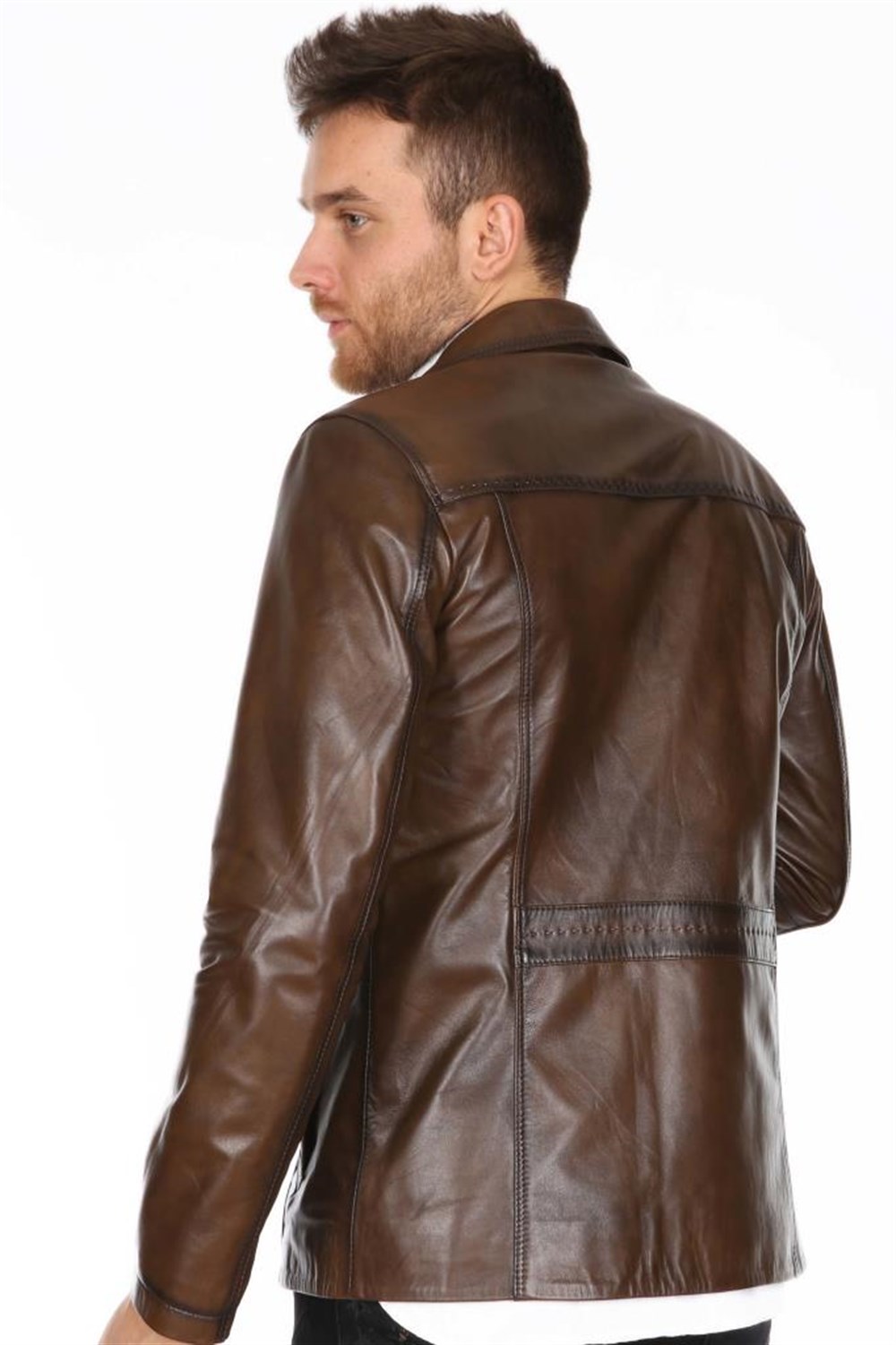 ERKEK JACK CASUAL DERİ MONT