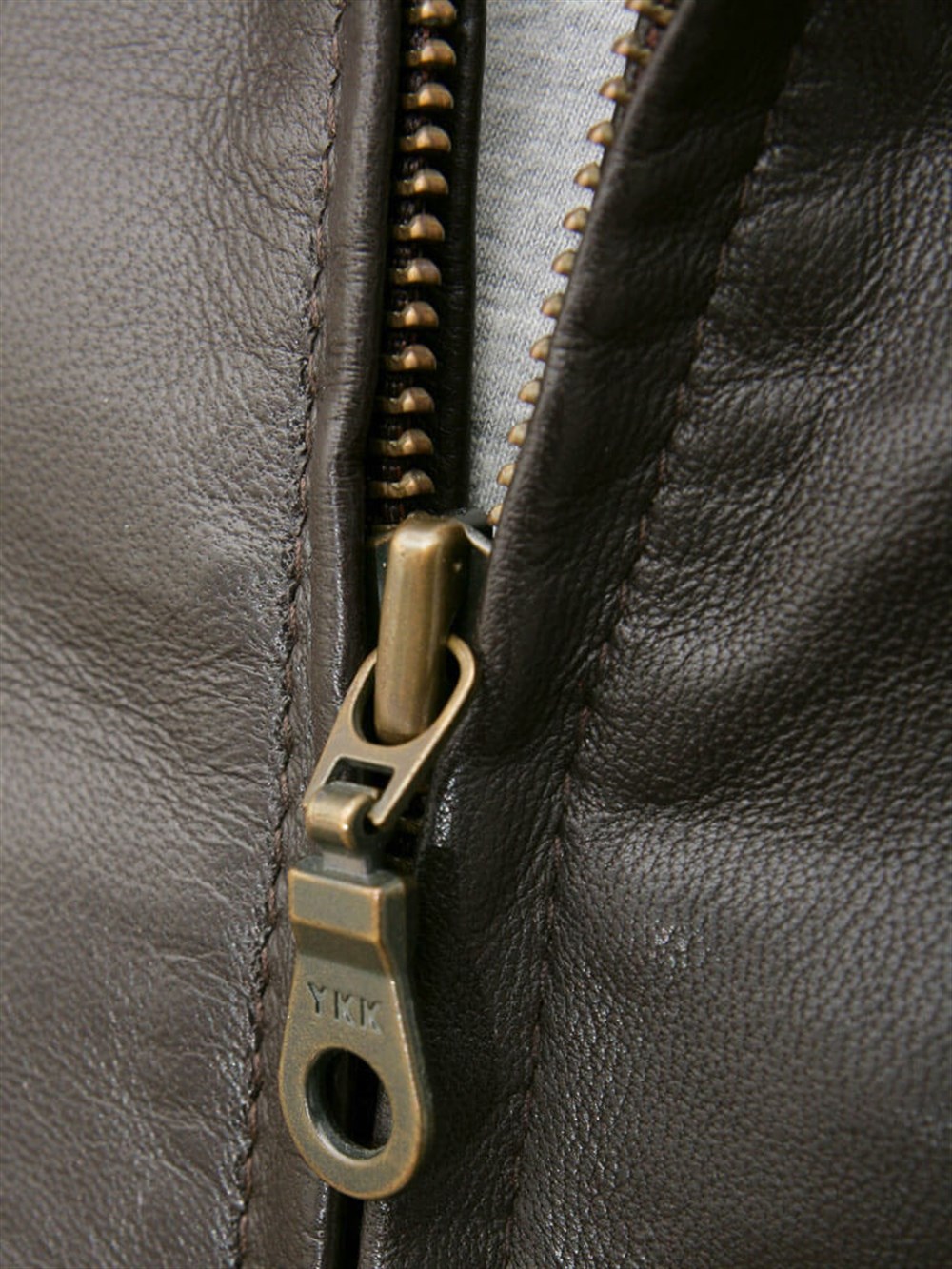 Erkek Kahverengi Deri Ceket: Harrington