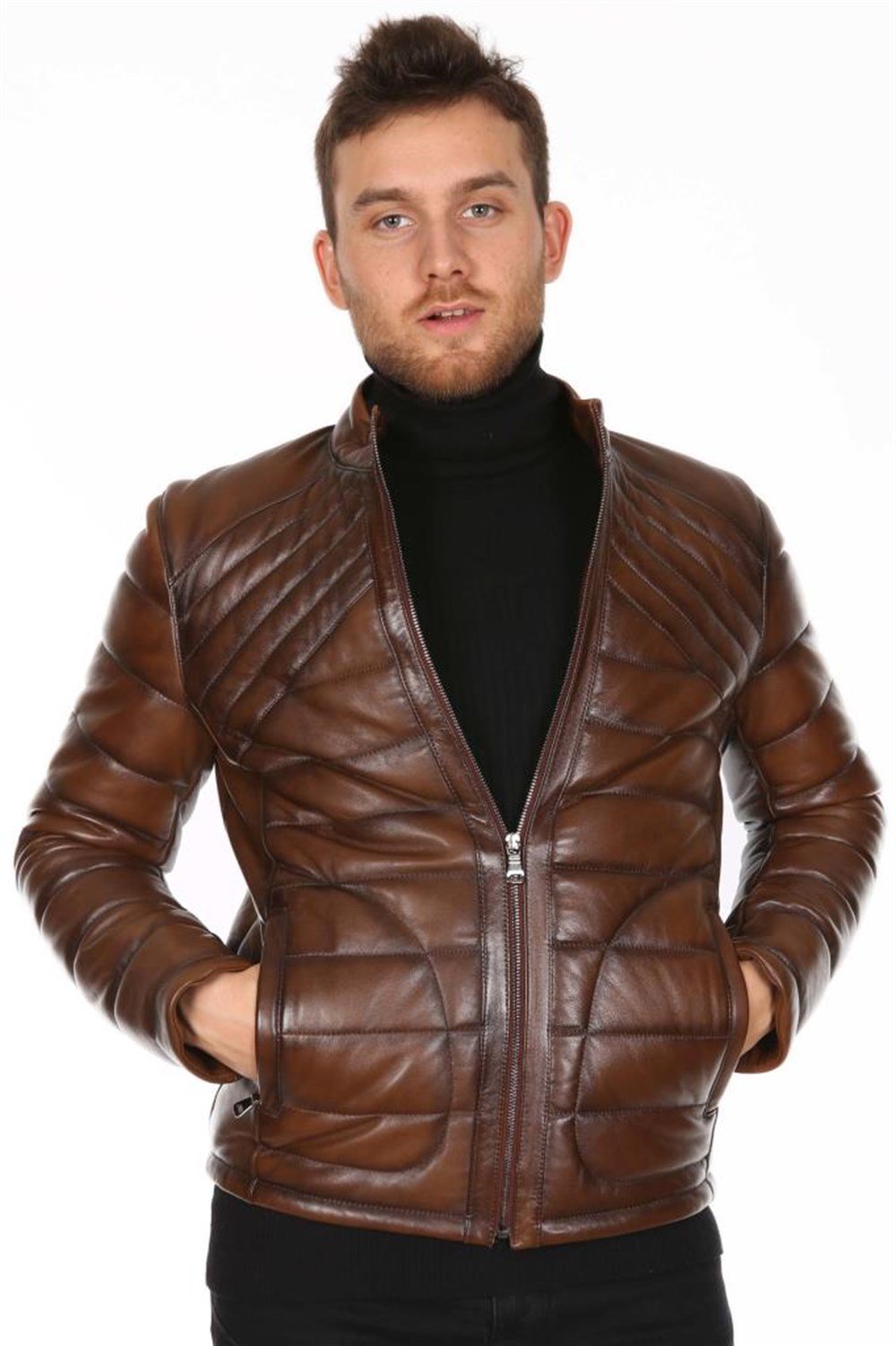 ERKEK TABA ŞİŞME DERİ MONT