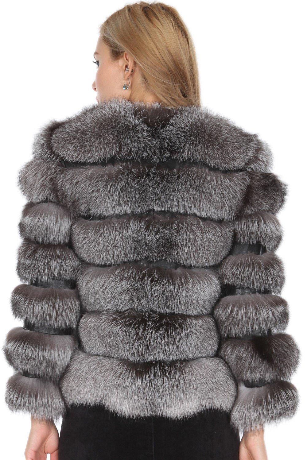 FERMUARLI BAYAN DERİ CEKET(5014)