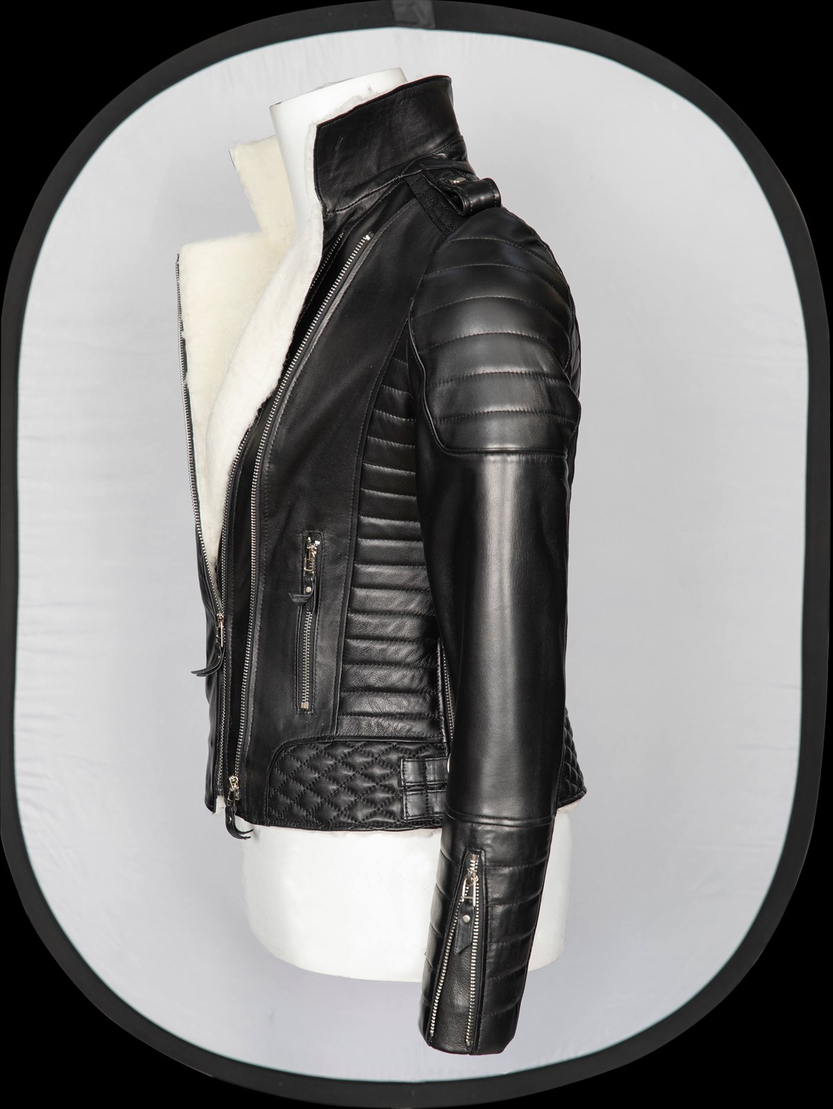 Haiti Siyah Kadın %100 Orijinal Deri Ceket