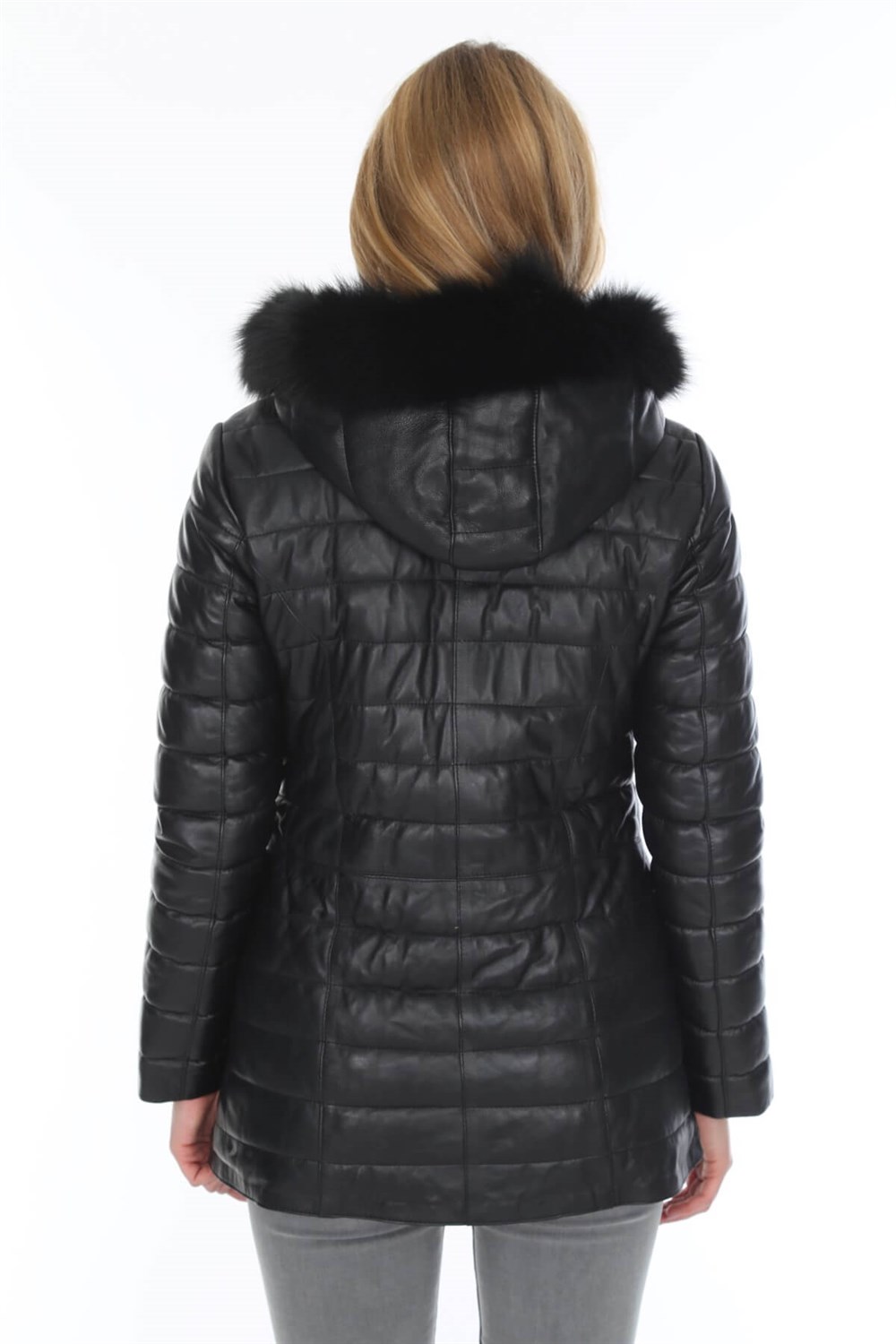 Kadın Deri Mont Bordo Matignon