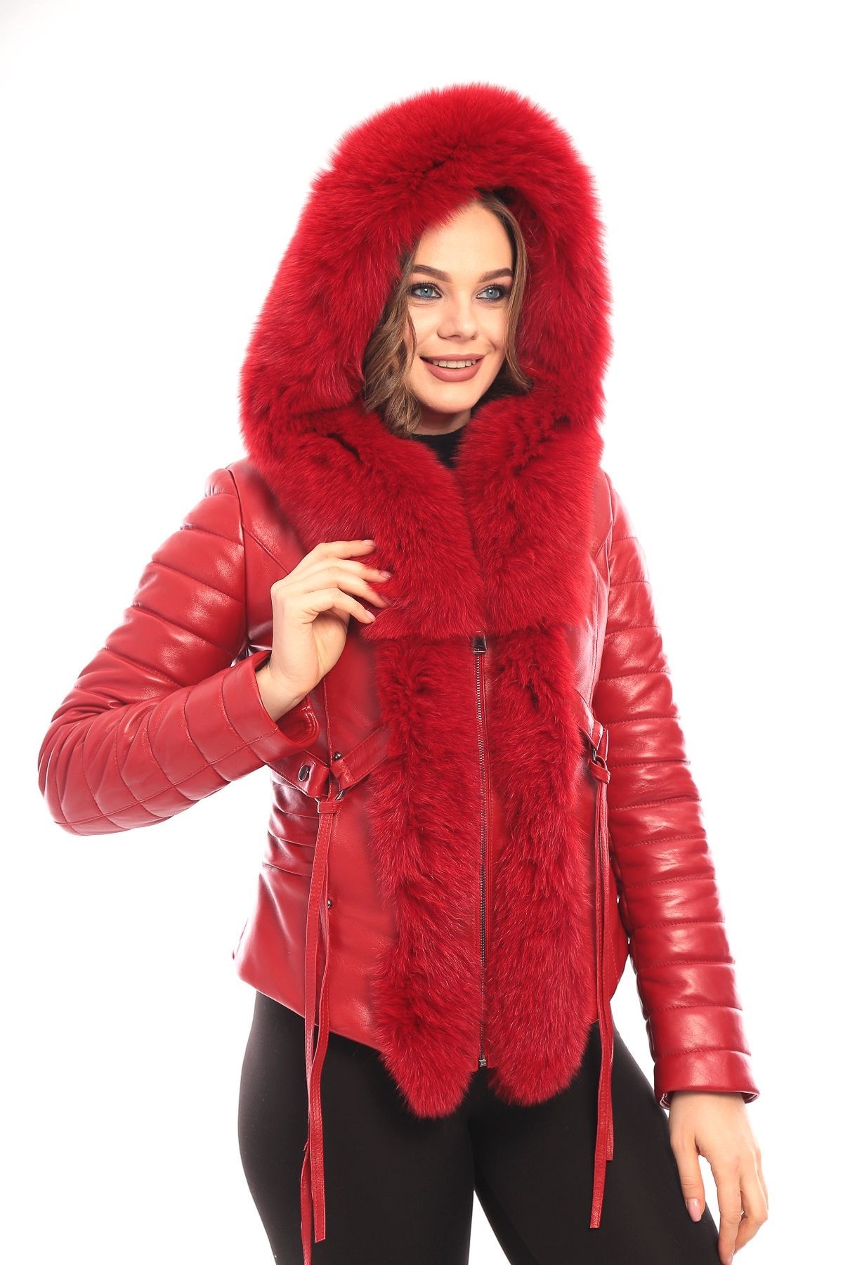 Kadın Deri Mont - KA02041
