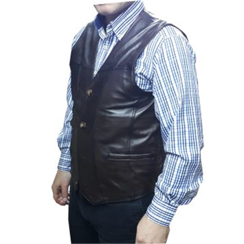 Kahve Renk Arkası Kemerli Klasik ve Spor Kesim