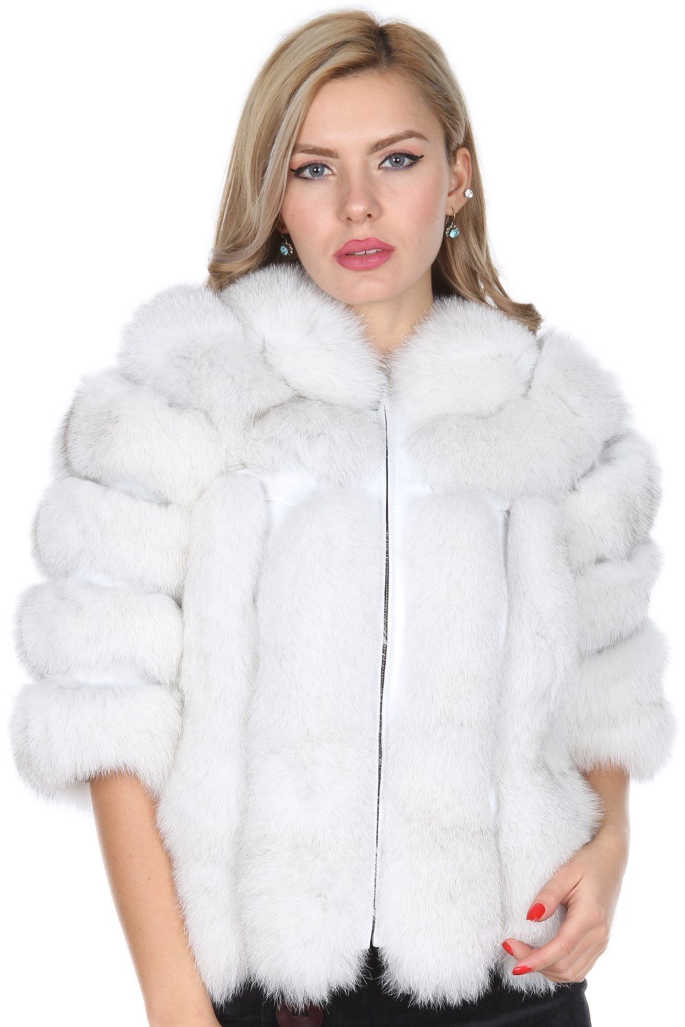 TİLKİLİ FERMUARLI DERİ MONT(T-5021)