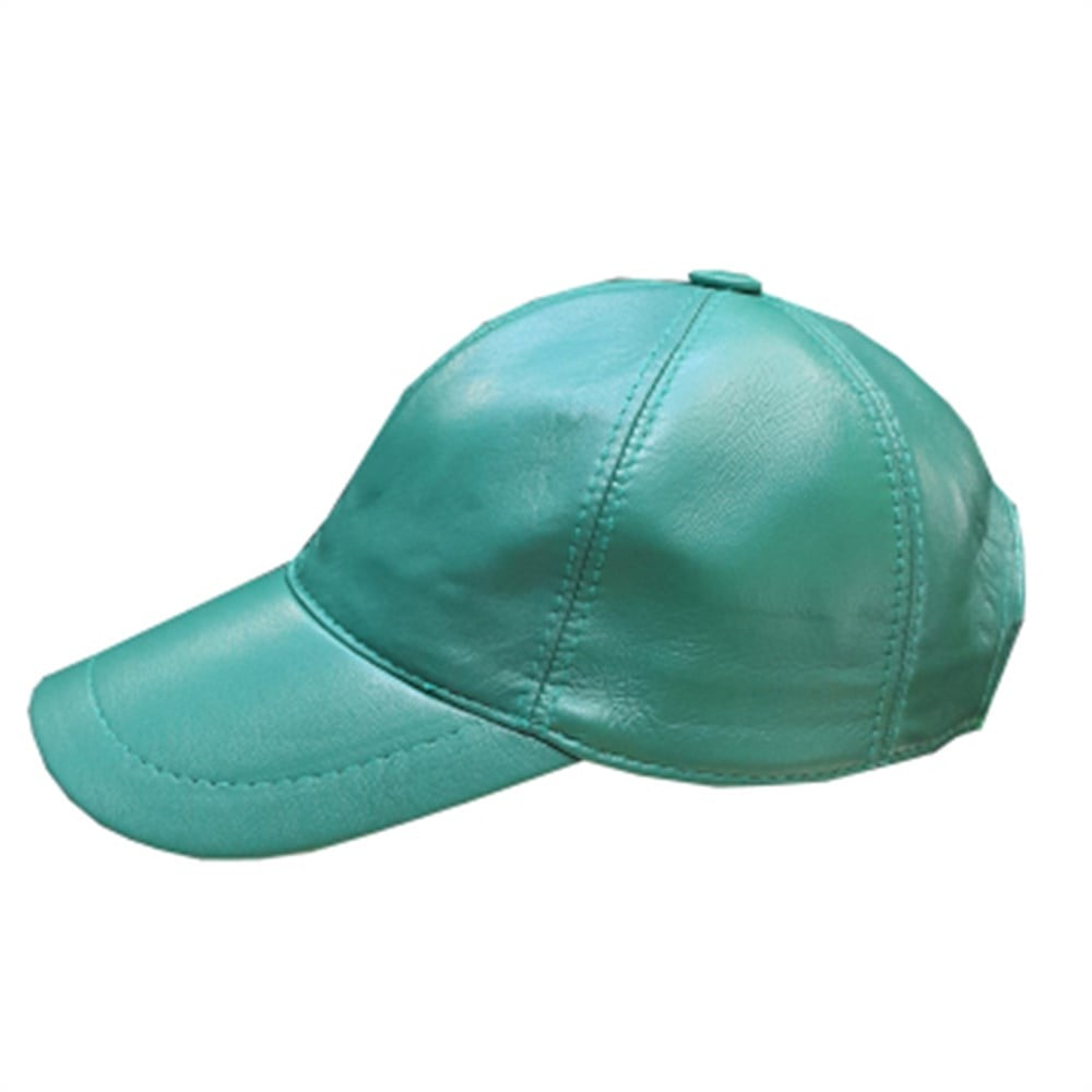 Turkuaz rengi-spor deri kep unisex model