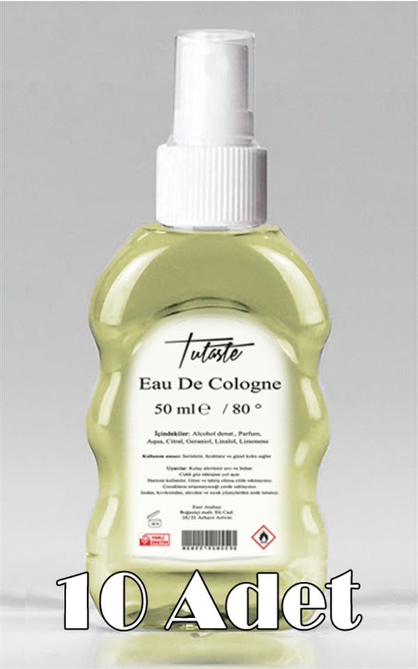 Klasik Limon Kolonyası 50 ml (10 Adet)
