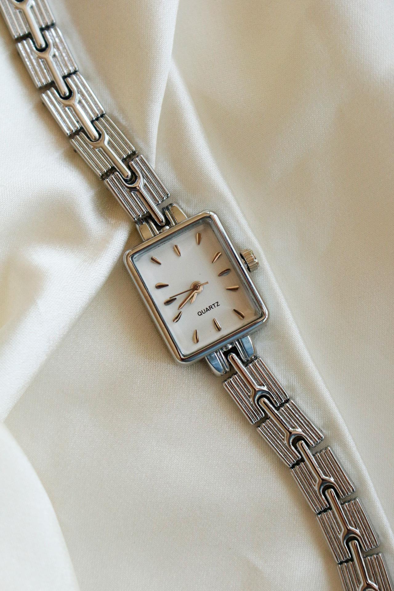 Bloss Silver Retro Metal Kadın Kol Saati