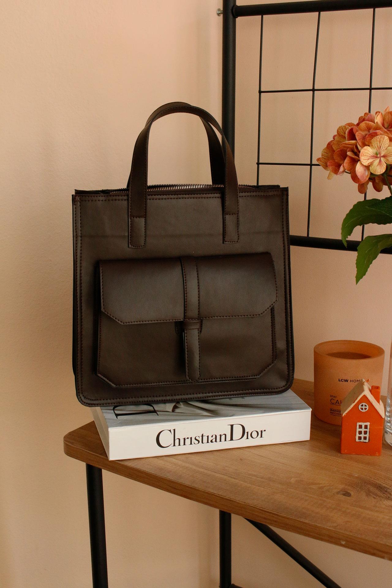 Brise Acı Kahve Kadın Shopper Kol Çantası