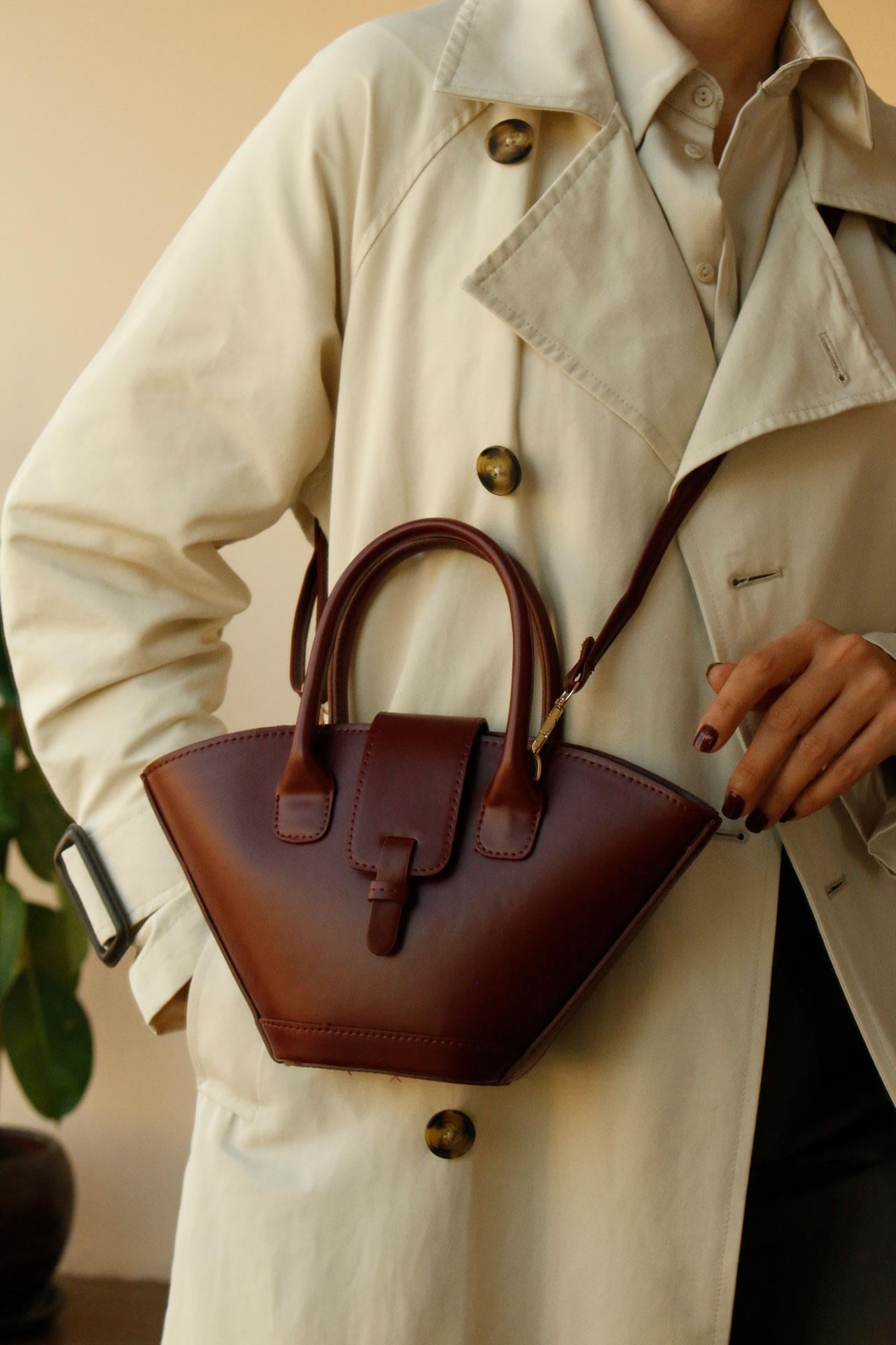 Elegance Bordo Kol Çantası 