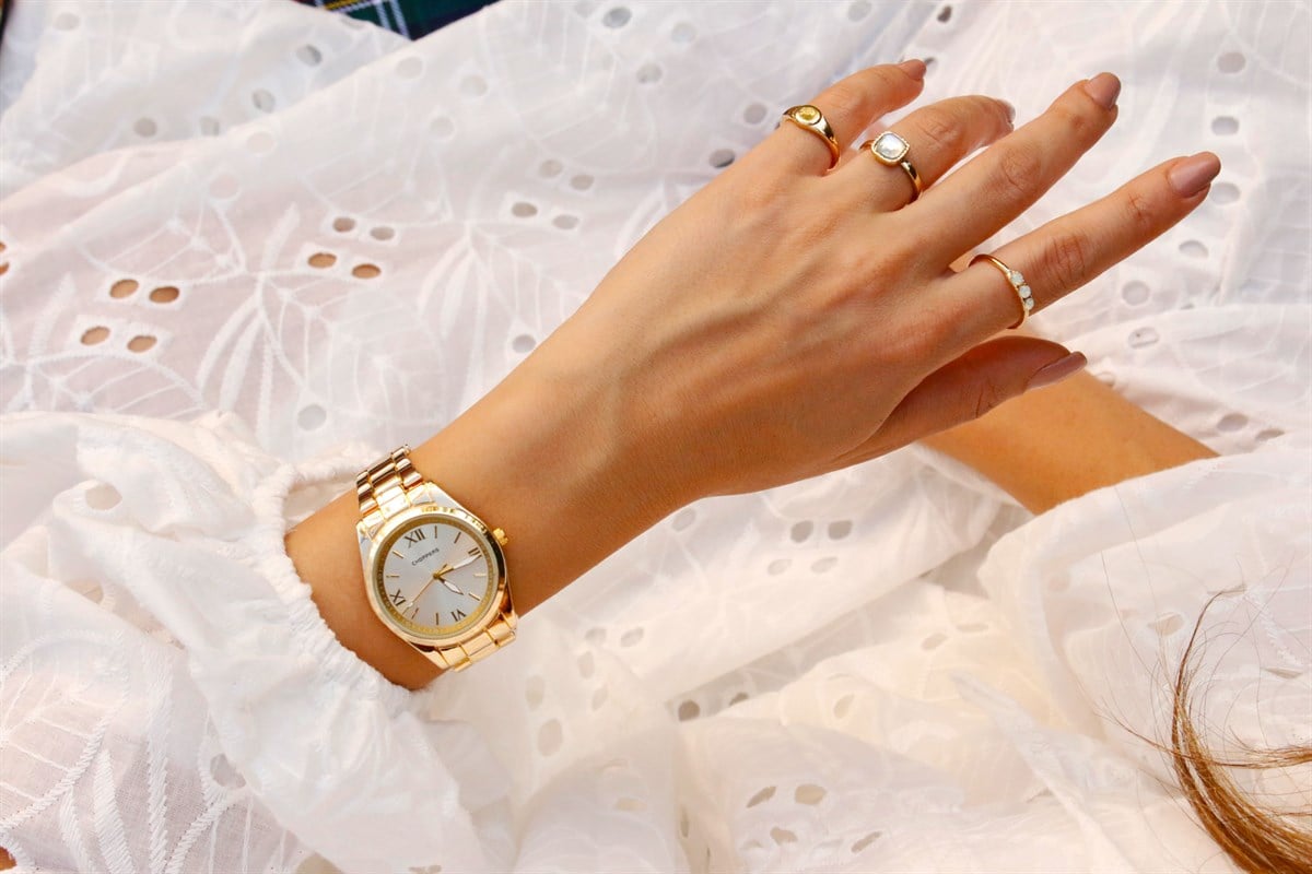 Elena Gold Metal Saat