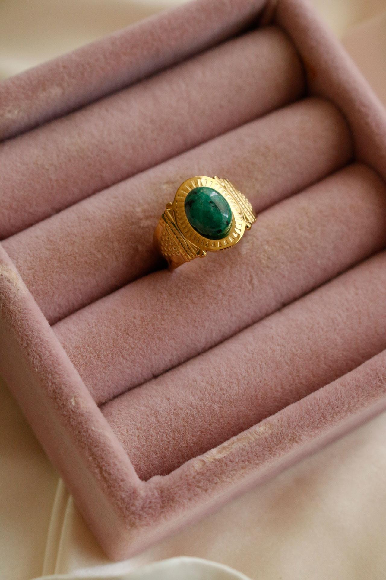 Etnik Tasarımlı Ayarlamalı Aksesuar Yüzük 06