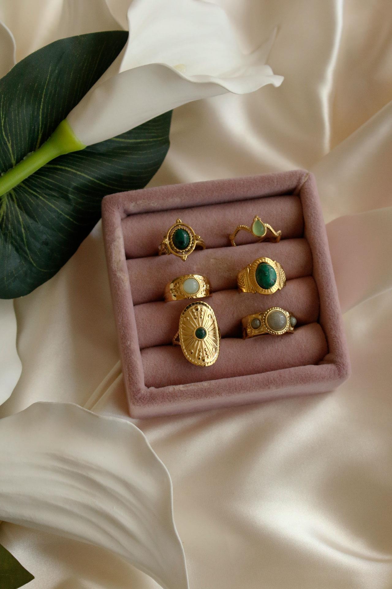 Etnik Tasarımlı Ayarlamalı Aksesuar Yüzük 06