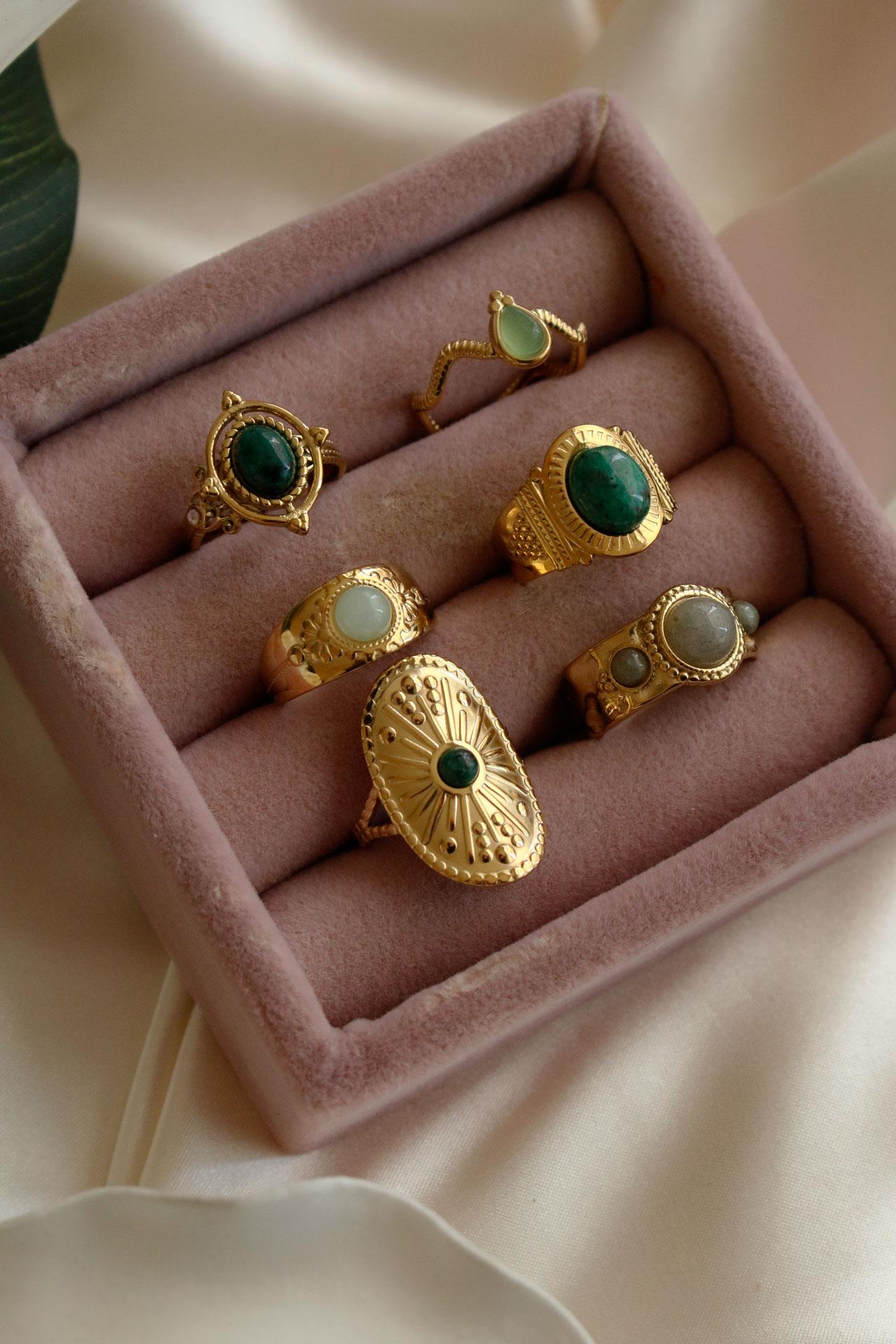 Etnik Tasarımlı Ayarlamalı Aksesuar Yüzük 06