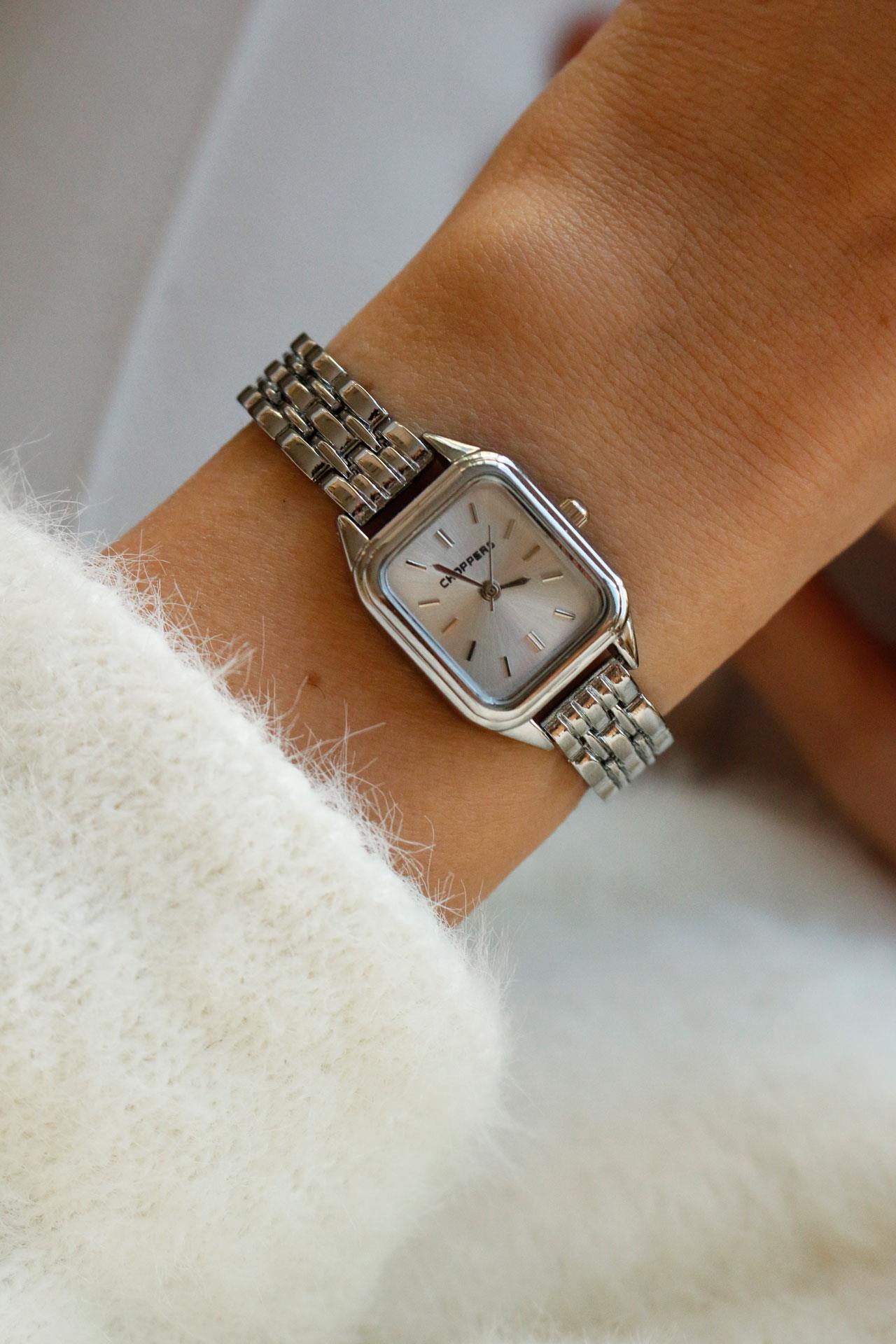Hadley Silver Metal Kol Saati