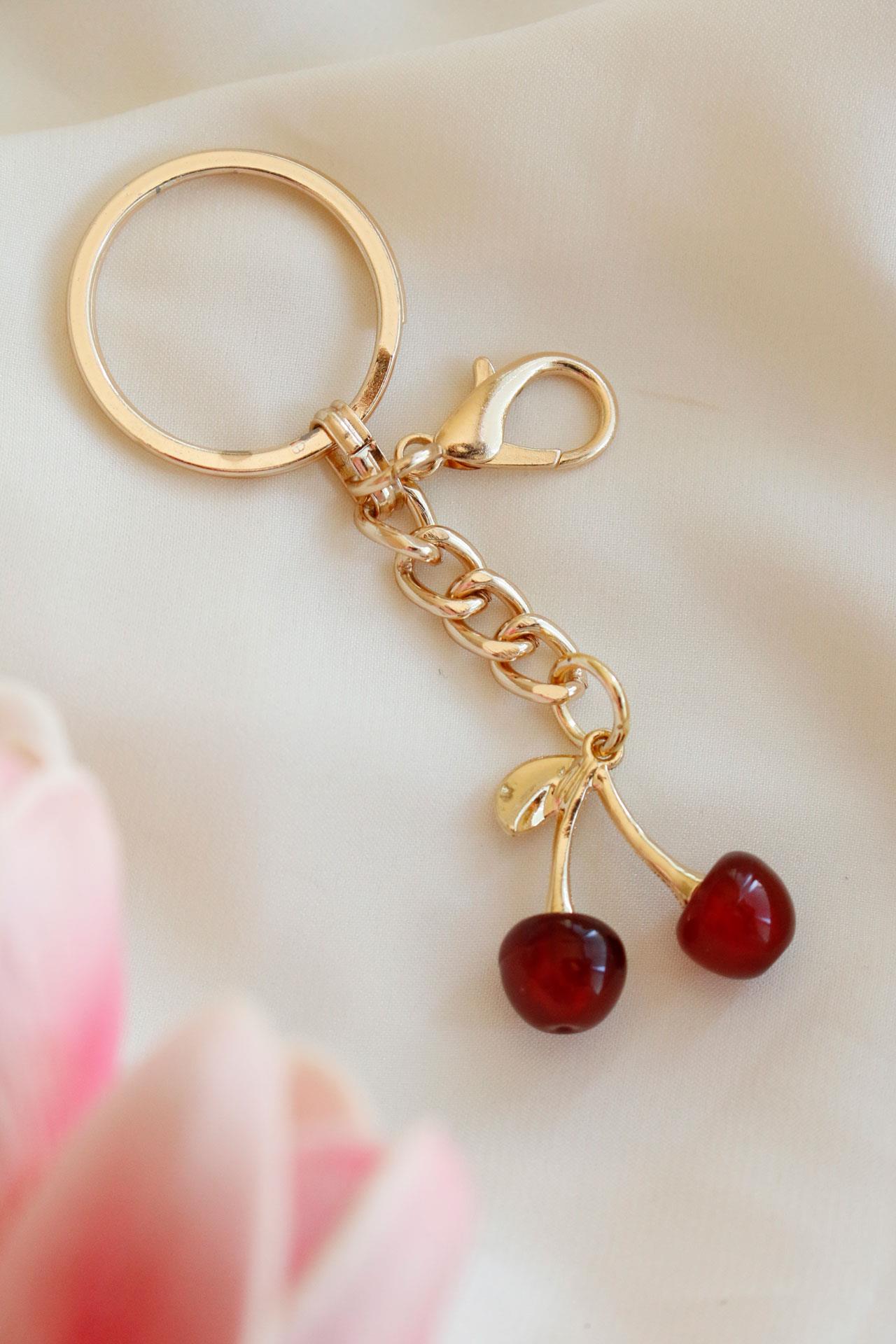 Kiraz Tasarımlı Çanta Aksesuarı