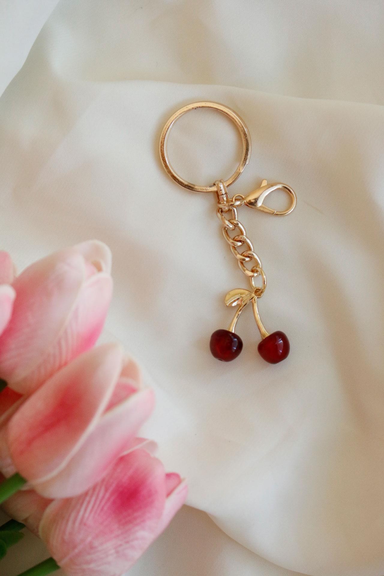 Kiraz Tasarımlı Çanta Aksesuarı