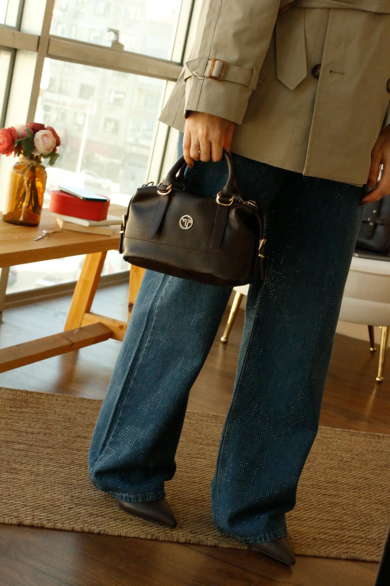 Mathilda A.Kahve Kadın Kol Çantası