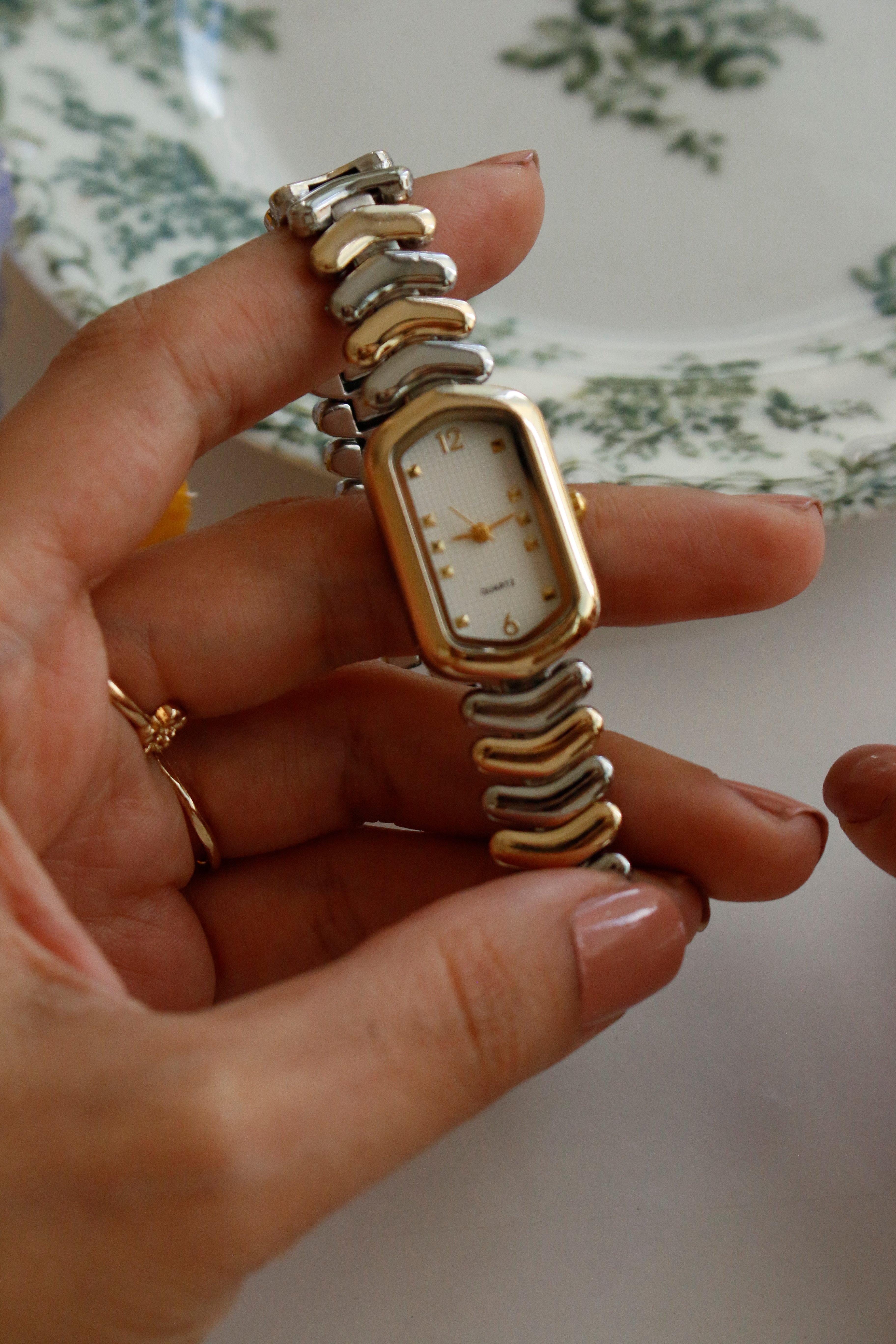 Monica Gold&Silver Metal Kadın Kol Saati