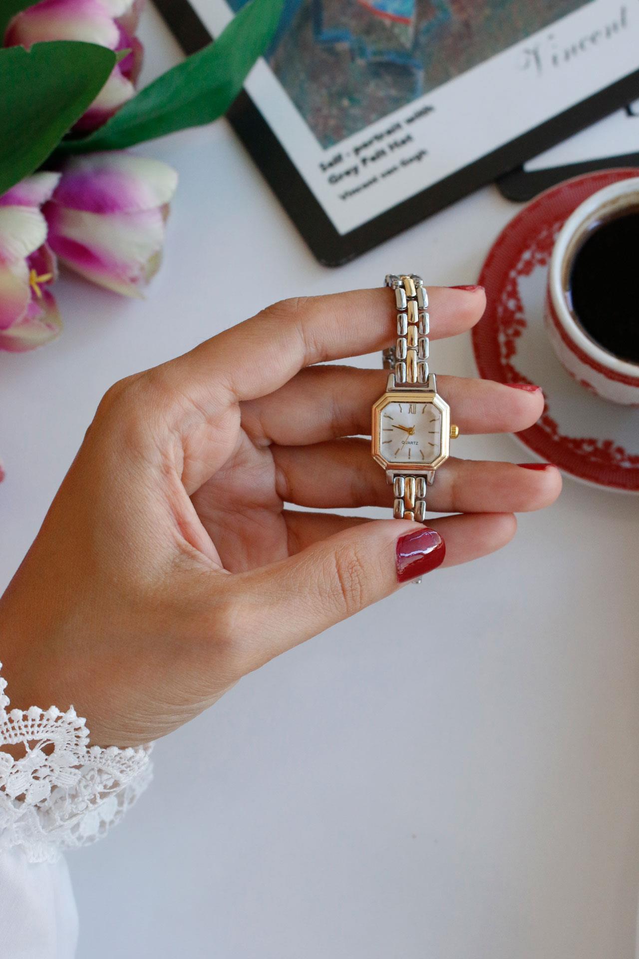Montre Gold&Silver Minimal Kol Saati