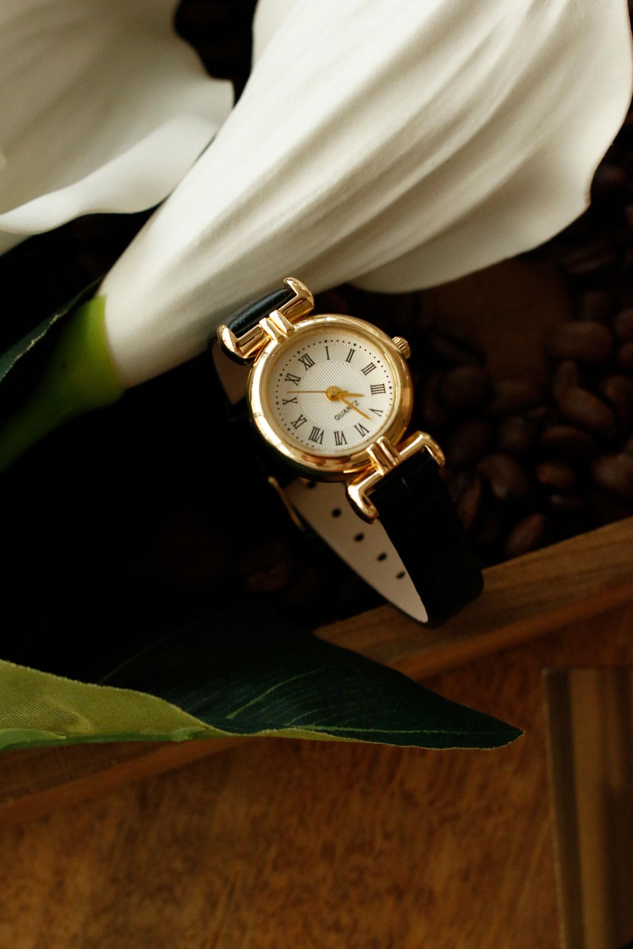 Neva Siyah Minimal Deri Kol Saati