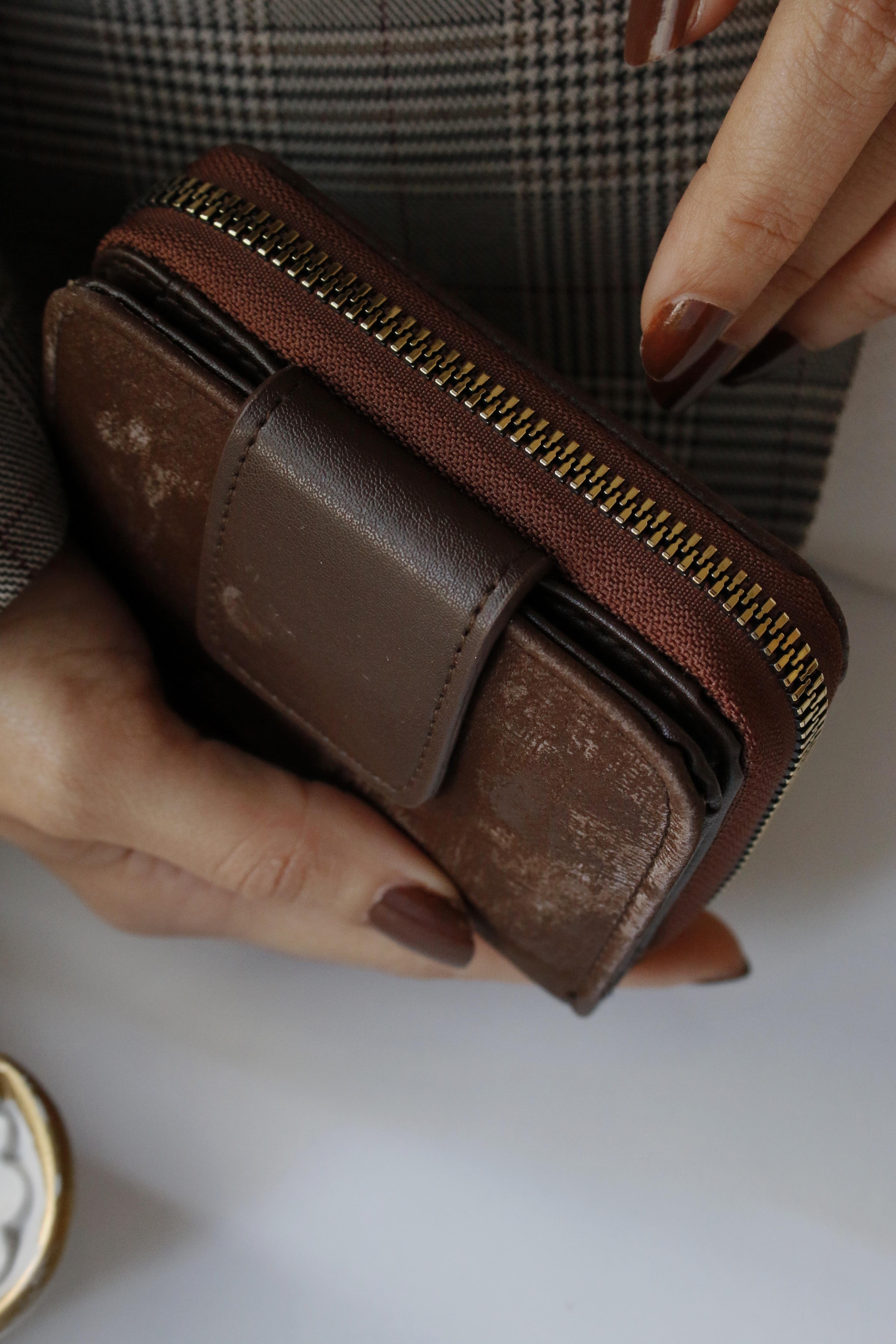 Paella Süet Acı Kahve Cüzdan